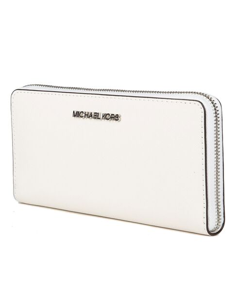 Compagnon en Cuir Jet Set Travel blanc - 10x20.5x2.5 cm