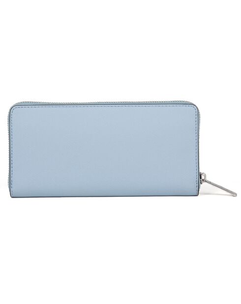 Compagnon en Cuir Jet Set Travel bleu  - 10x20.5x2.5 cm