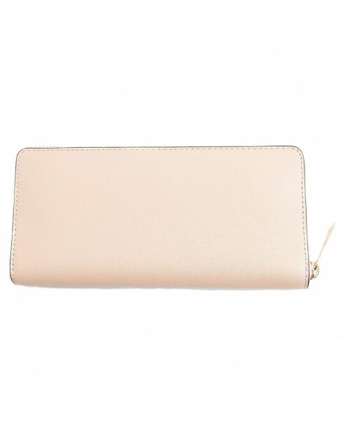 Compagnon en Cuir Jet Set Travel beige - 10x20.5x2.5 cm