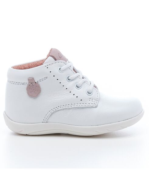 Botines blancos de piel Gonia