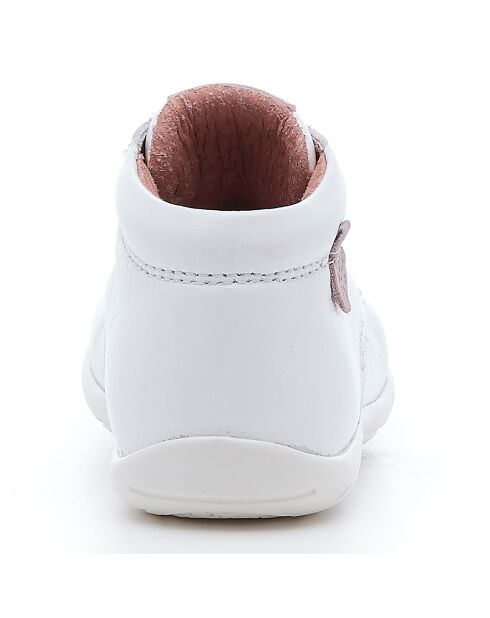 Bottillons en Cuir Gonia blancs