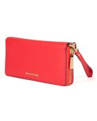 Compagnon en Cuir Jet Set Travel rouge - 21x10 cm