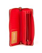 Compagnon en Cuir Jet Set Travel rouge - 21x10 cm