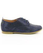 Marineblauwe leren derby's van Erelle