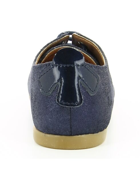 Marineblauwe leren derby's van Erelle