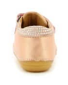 Bottillons en Cuir Kimousi rose