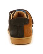 Sneakers Hautes en Cuir Woukro marron/bleu