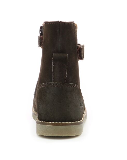 Boots en Cuir Saveta marron