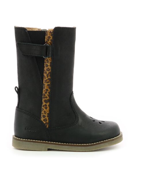 Botas de piel negras Sidelia