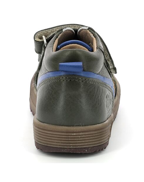 Sneakers Hautes en Cuir Biboc vert foncé