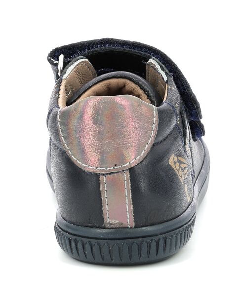 Sneakers Hautes en Cuir Fralakro marine