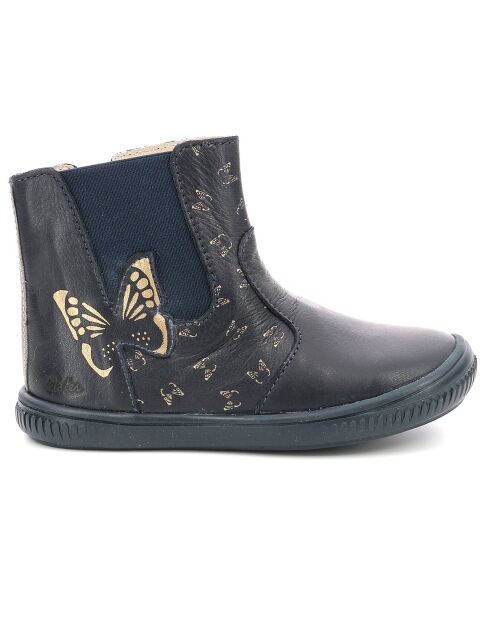 Boots en Cuir Franfly marine