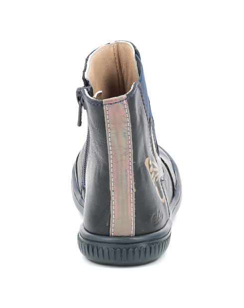 Boots en Cuir Franfly marine