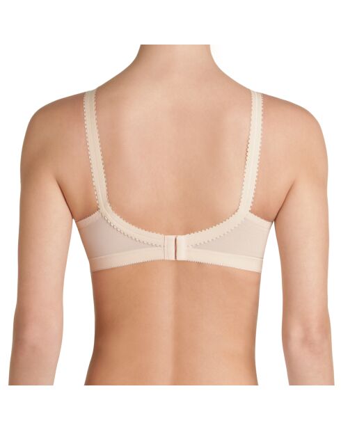 Reggiseno senza ferretto beige con cuore a croce