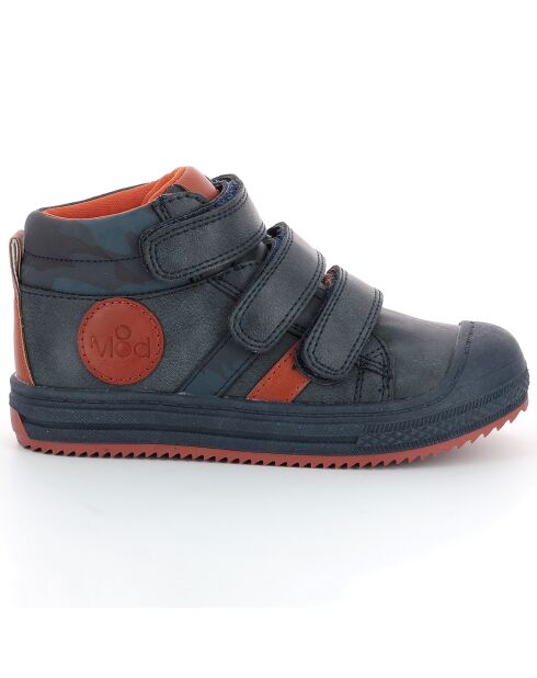 Sneakers Hautes Talye marine/orange