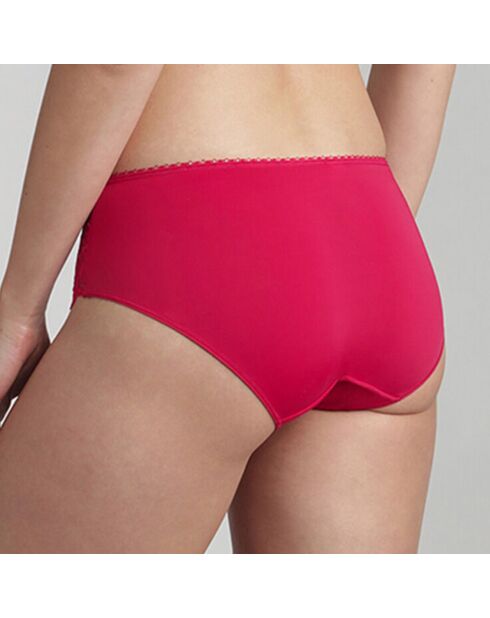 Culotte midi en dentelle Flower Elegance rouge