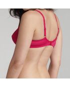 Soutien-gorge emboîtant Flower Elegance rouge