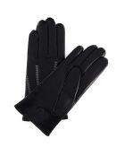 Gants en Cuir d'Agneau doublure Laine Hugo  noirs