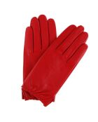 Gants en Cuir d'Agneau doublure Textile Huntia Dpol rouges