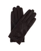 Gants en Cuir d'Agneau doublure Textile Huntia Dpol marron foncé