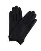 Gants en Cuir d'Agneau doublure Textile Huntia Dpol noirs