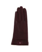 Gants en Cuir d'Agneau doublure Laine Hilaria bordeaux