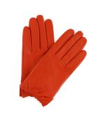 Gants en Cuir d'Agneau doublure Textile Huntia Dpol orange