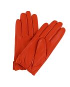 Gants en Cuir d'Agneau doublure Textile Huntia Dpol orange