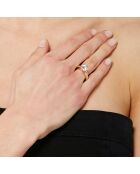 Bague Eternal blanc/doré