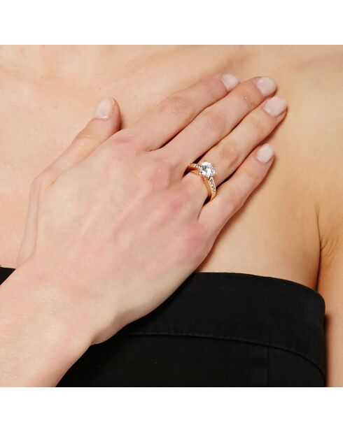 Bague Eternal blanc/doré