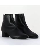 Bottines en Cuir Costanza noires