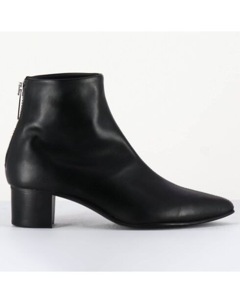 Bottines en Cuir Costanza noires