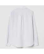 Chemise 100% Soie Mikaella lilac marble