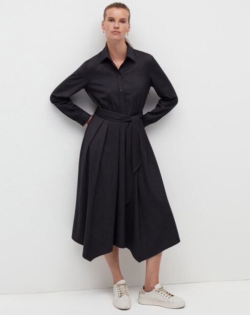 Robe en laine mélangéeJosephine charcoal