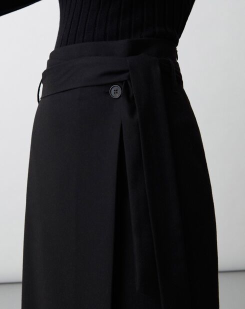 Jupe en Laine mélangée Mylene noire