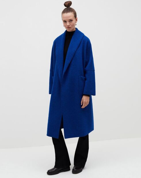 Manteau en Laine mélangée Josy bleu