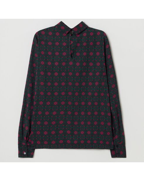 Chemise Venitia vert/rose