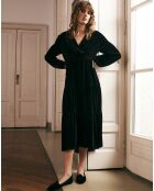 Robe en soie mélangée Joyce noire