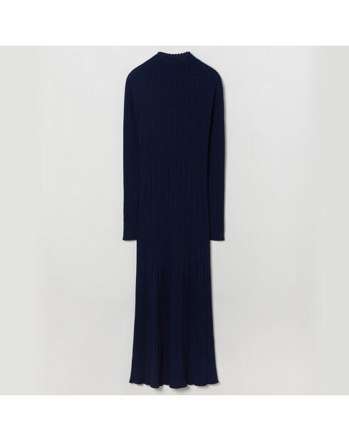 Robe 100% Laine de Mérinos Salia bleu marine