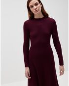 Robe en Laine & Cachemire mélangés Alexia violette