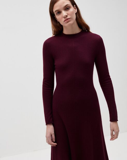 Robe en Laine & Cachemire mélangés Alexia violette
