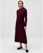 Robe en Laine & Cachemire mélangés Alexia violette