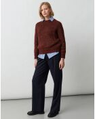 Pull en Laine & Alpaga mélangés Bapti cerise