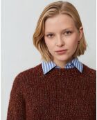 Pull en Laine & Alpaga mélangés Bapti cerise