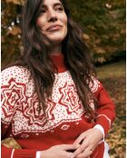 Pull en Laine mélangée Balia blanc/rose