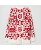 Pull en Laine mélangée Bali blanc/rose