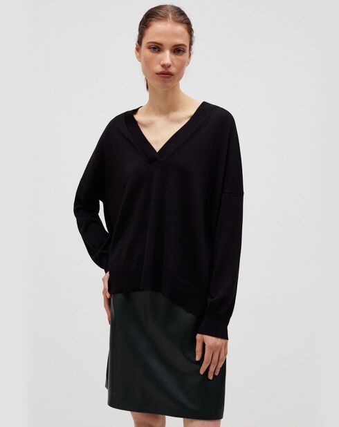 Pull en Laine mélangée Palu noir