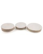 Service de table en porcelaine blanc/doré - 18 pièces