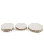 Service de table en porcelaine blanc/doré - 18 pièces