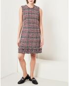 Robe Cassandre brodée marine/groseille